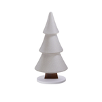 Snow Fir Stand with Glitter 17 x 34 cm silver - 0