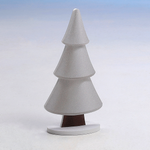 Snow Fir Stand with Glitter 17 x 34 cm silver - 2