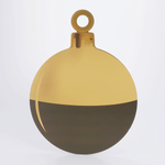 Christmas ball display 51 x 67 cm black gold - 1