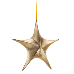 Deco fabric folding star gold with zip 110 cm - 0