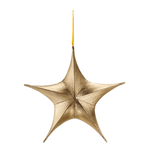 Deco fabric folding star gold with zip 110 cm - 1