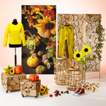 Decorative Box Pumpkin Mix with Pine Cones 20 x 15 x 6 cm - 2