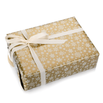 Gold & Silver Christmas Double Sided Gift Wrapping Paper with Christmas Symbols - 50m Wrapping Paper Roll - 3