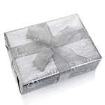 Gold & Silver Christmas Double Sided Gift Wrapping Paper with Christmas Symbols - 50m Wrapping Paper Roll - 5