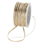 Gift ribbon Glamour 5 mm x 50 m gold - 0