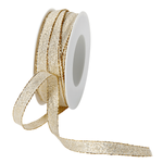 Geschenkband "Glamour" 10 mm x 20 m gold - 0