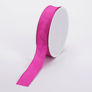 Fabric tape with wire edge 25 mm x 25 m, purple