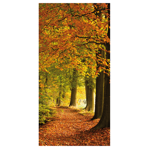 Flame retardant fabric banner "Autumn Forest" made of flag fabric