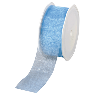 Chiffon ribbon, width 38 mm, light blue