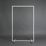 Metal coat rack NOVUS, white, 90 x 145 cm - 1