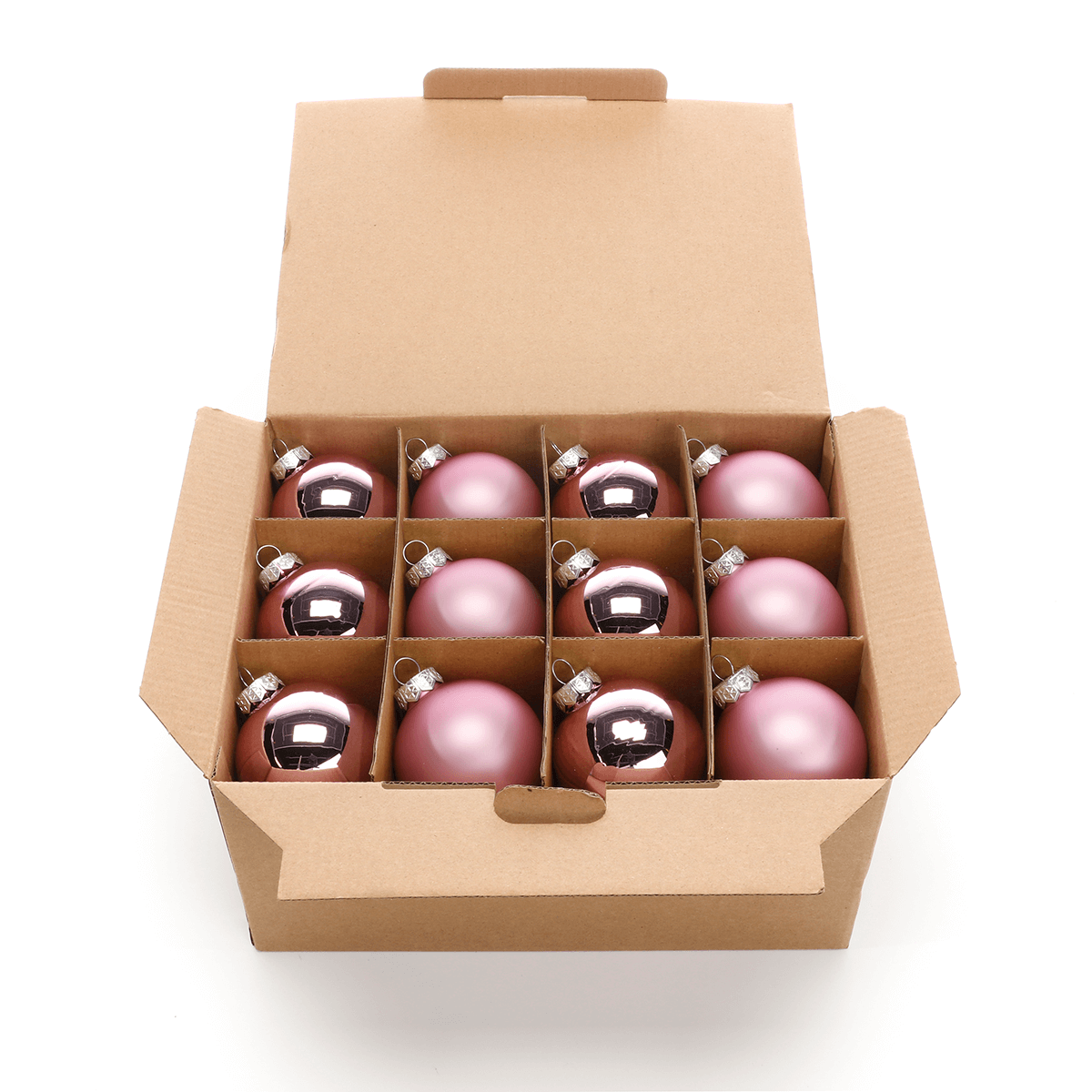 Glass Christmas Baubles Powder Glossy/Matt - 3