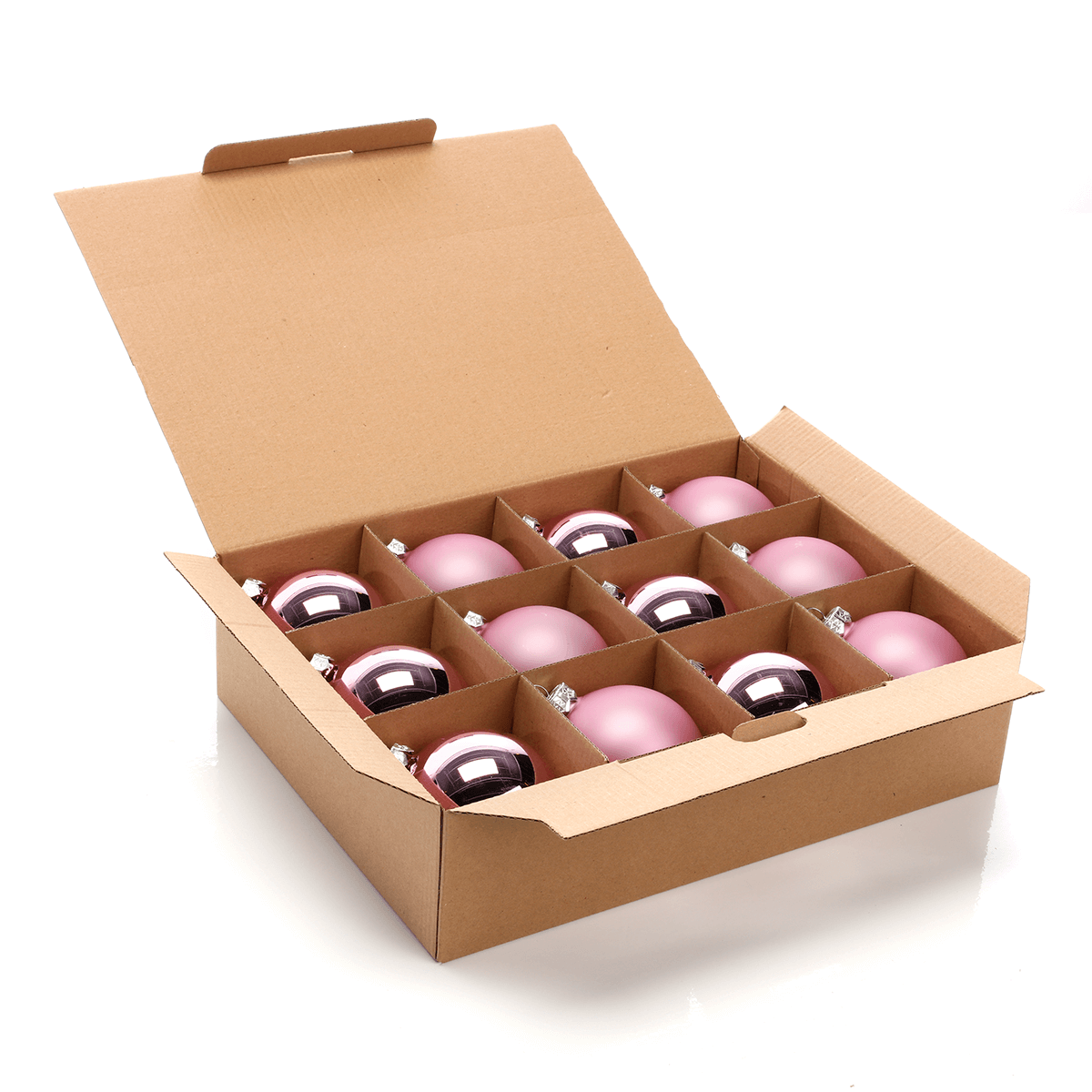 Weihnachtskugeln aus Glas puder glanz-matt - 2