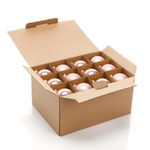 Weihnachtskugeln aus Glas rose glanz-matt - 2