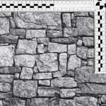Tejido decorativo "Muro de piedras", anchura: 140 cm - 2