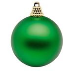 Bolas de Navidad de plástico verde mate - 0