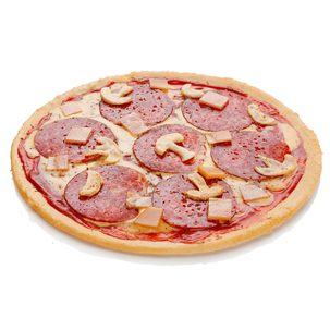 Pizza Speciale with salami, ham and mushrooms Food Fake 25 cm Ø
