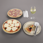 Pizza Mozzarella mit Pesto Lebensmittel-Attrappe 25 cm Ø - 2