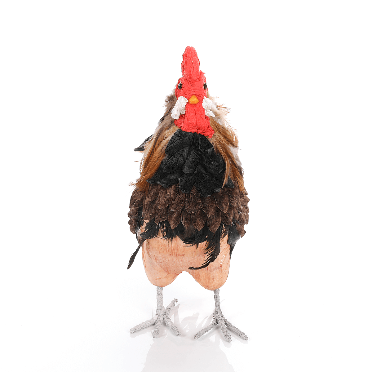 Deko-Hahn Figur 50 cm braun - 2 Deko-Hahn Figur 50 cm braun - 2