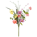 Artificial Cosmea and Cherry Blossom Bouquet 22 x 10 x 54 cm - 0