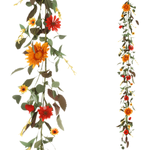 Artificial Gerbera Garland Artificial Vine 183 cm  - 0