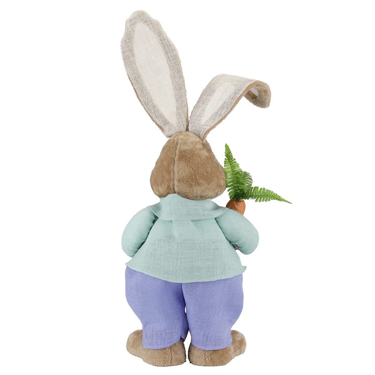 XXL Plush Easter Bunny with Carrot and Shovel 36 x 23 x 92 cm