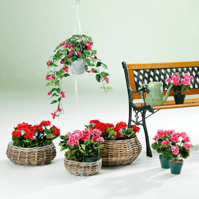 blumenkasten aus polyrattan Pflanzkbel | Polyrattan | rechteckig | 82x30x29cm