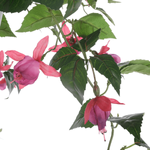 Fuchsia artificial flower hanging traffic light in pot 85 cm - 1