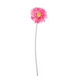 Pink gerbera artificial flowers 2 pieces - 0