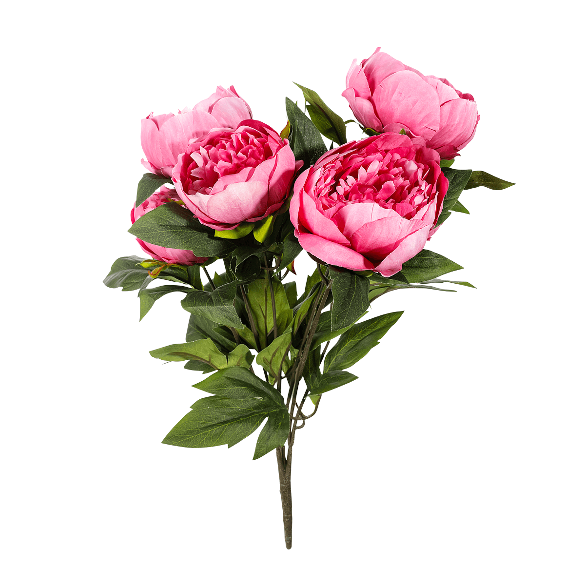 Pfingsrosen-Kunstblumen-Strauß pink, | cm DecoWoerner 46