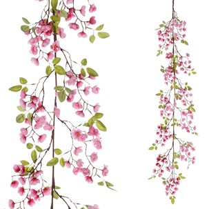 Artificial cherry blossom garland 140 cm