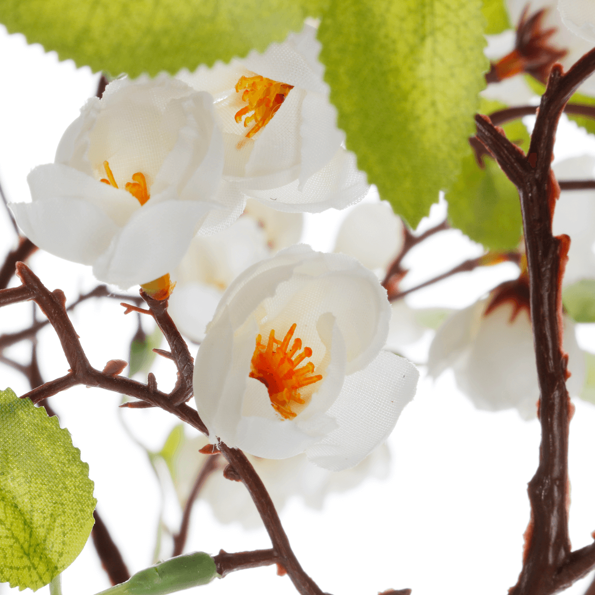 Standplatte | DecoWoerner weiß 120 mit cm Kirschblüten-Kunstbaum