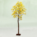 Forsythien-Kunstbaum mit Standplatte 200 cm - 2