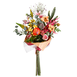 Artificial flower bouquet colourful 110 cm