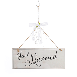 Hochzeitsdeko-Schild "Just Married", 30 cm