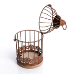 Decorative rust-look bird cages 11 x 24 cm & 14.50 x 35 cm  - 1