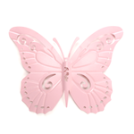 Decorative Wall Decoration "Butterfly" 35 x 44 cm pink - 0