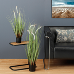 Deco lamp wiper grass in black pot 54 cm - 3