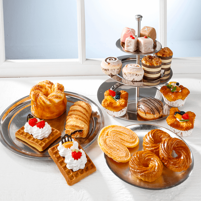 Spritz-Gebäck-Set Lebensmittel-Attrappen, 3 Stück | DecoWoerner