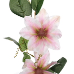 Künstlicher Clematis-Zweig rosa, 80 cm - 1