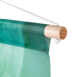 Set de tringles de suspension en bois pour bannière en tissu avec cordelette - 0