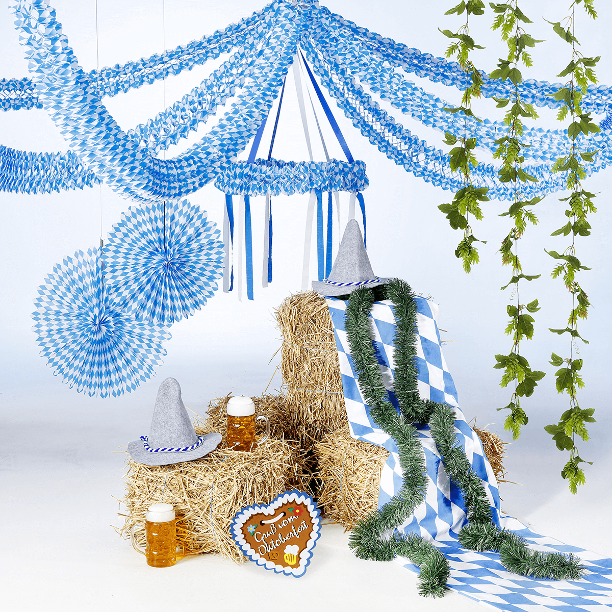 Artificial hop garland 180 cm - 5