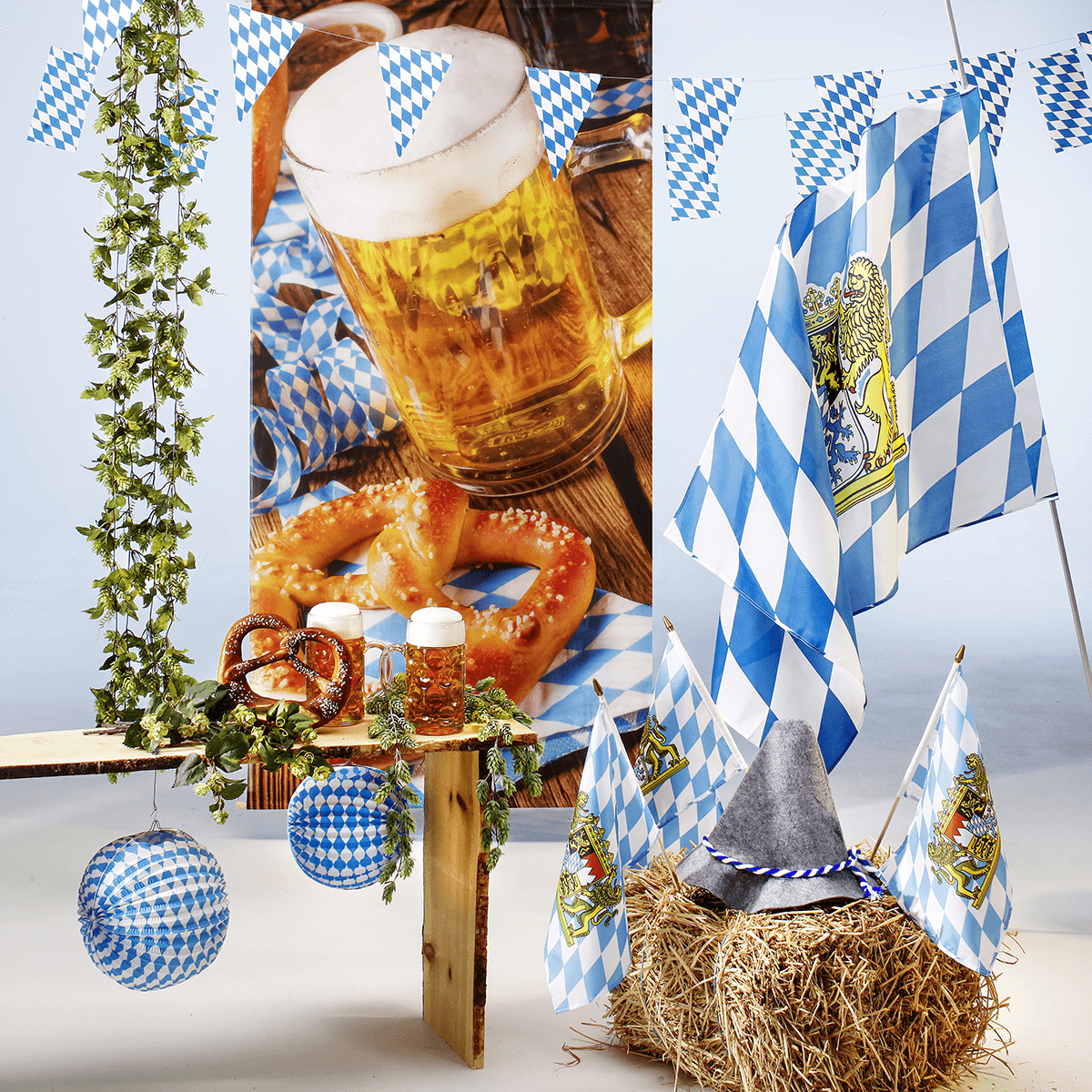 Artificial hop garland 180 cm - 4