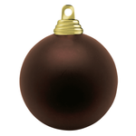 Christmas balls flame retardant plastic mocha matt - 0