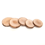 Discos de madera auténtica de 5 - 7 cm, 25 piezas - 1