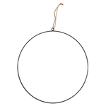 Decorative metal rings with jute hanger in different sizes - 0