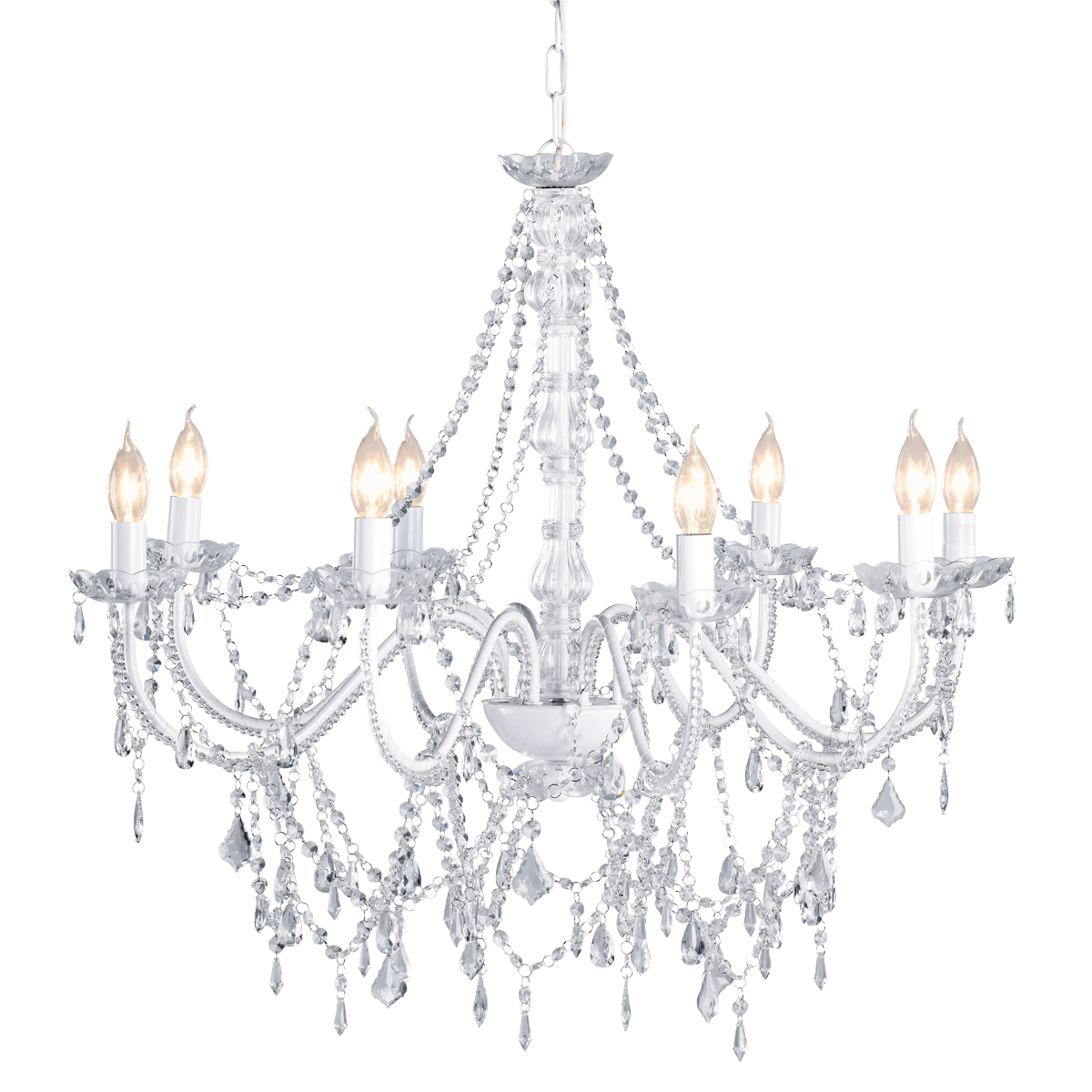 Deko Kronleuchter aus Acryl 80 cm - 1