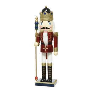 Nutcracker with wooden sceptre 38 cm