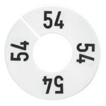 Disque à anneaux séparateur de taille blanc,XS - 0