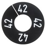 Disco de tallas, separador de tallas negro - 0