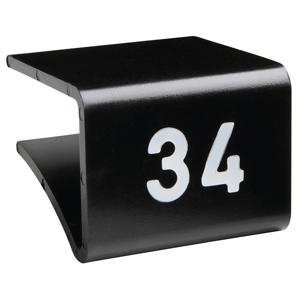 Black shelf clips for glass shelves up to 20 mm high - 0 Black shelf clips for glass shelves up to 20 mm high - 0